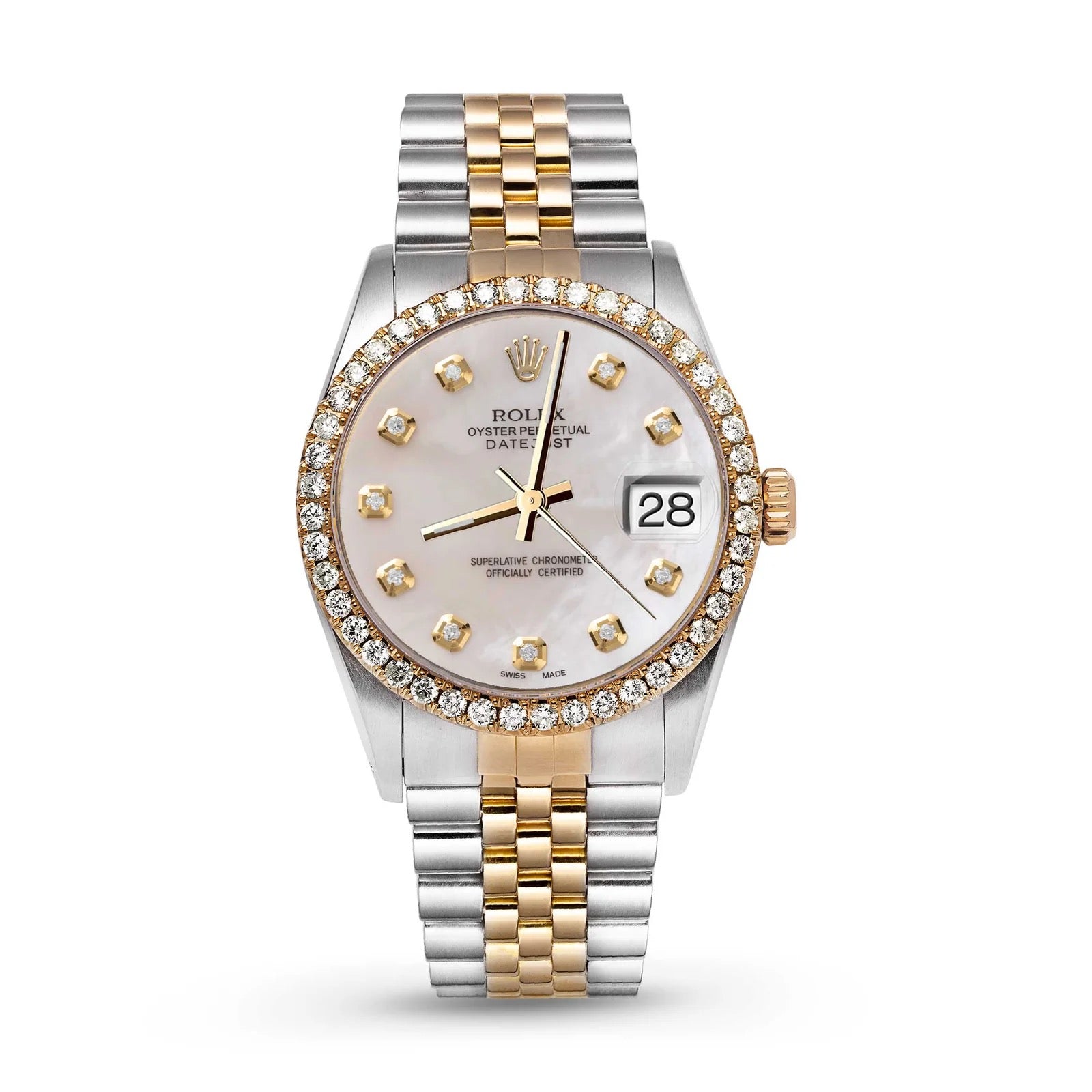Rolex Datejust Diamond Mother of Pearl Dial