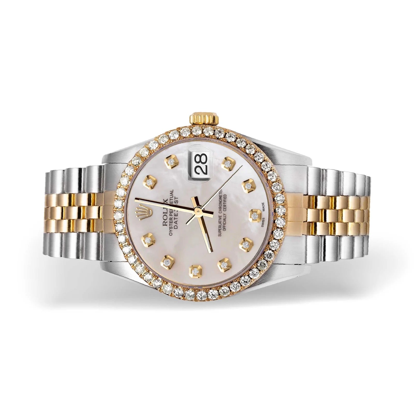 Rolex Datejust Diamond Mother of Pearl Dial