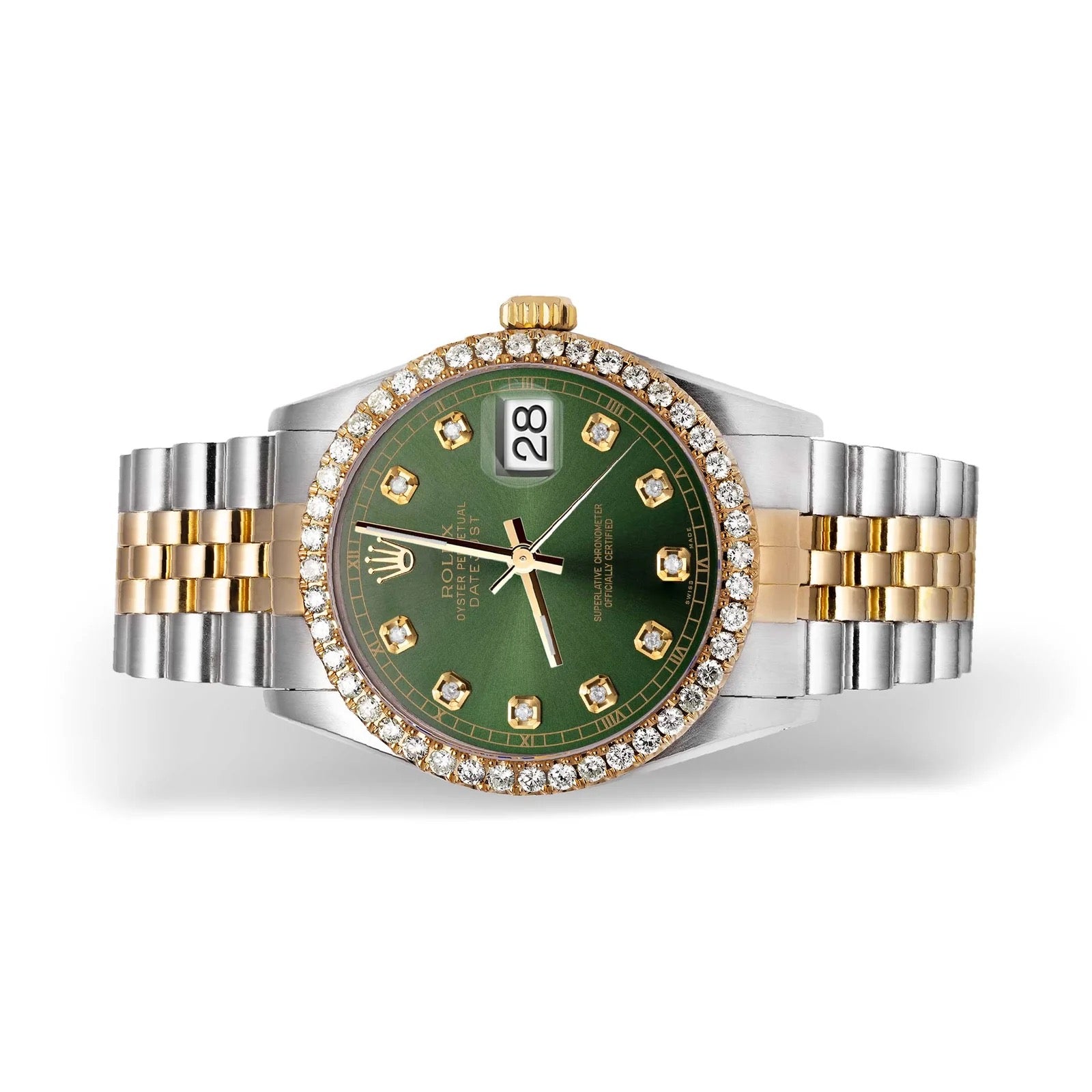 Rolex Datejust Diamond Bezel Green Dial