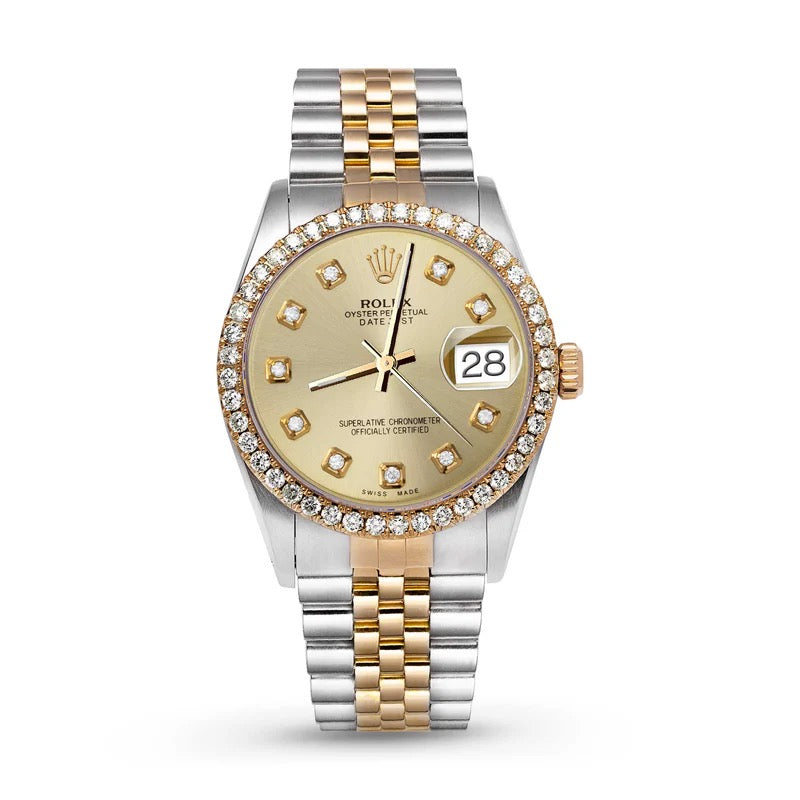 Rolex Datejust Diamond Bezel Champagne Dial