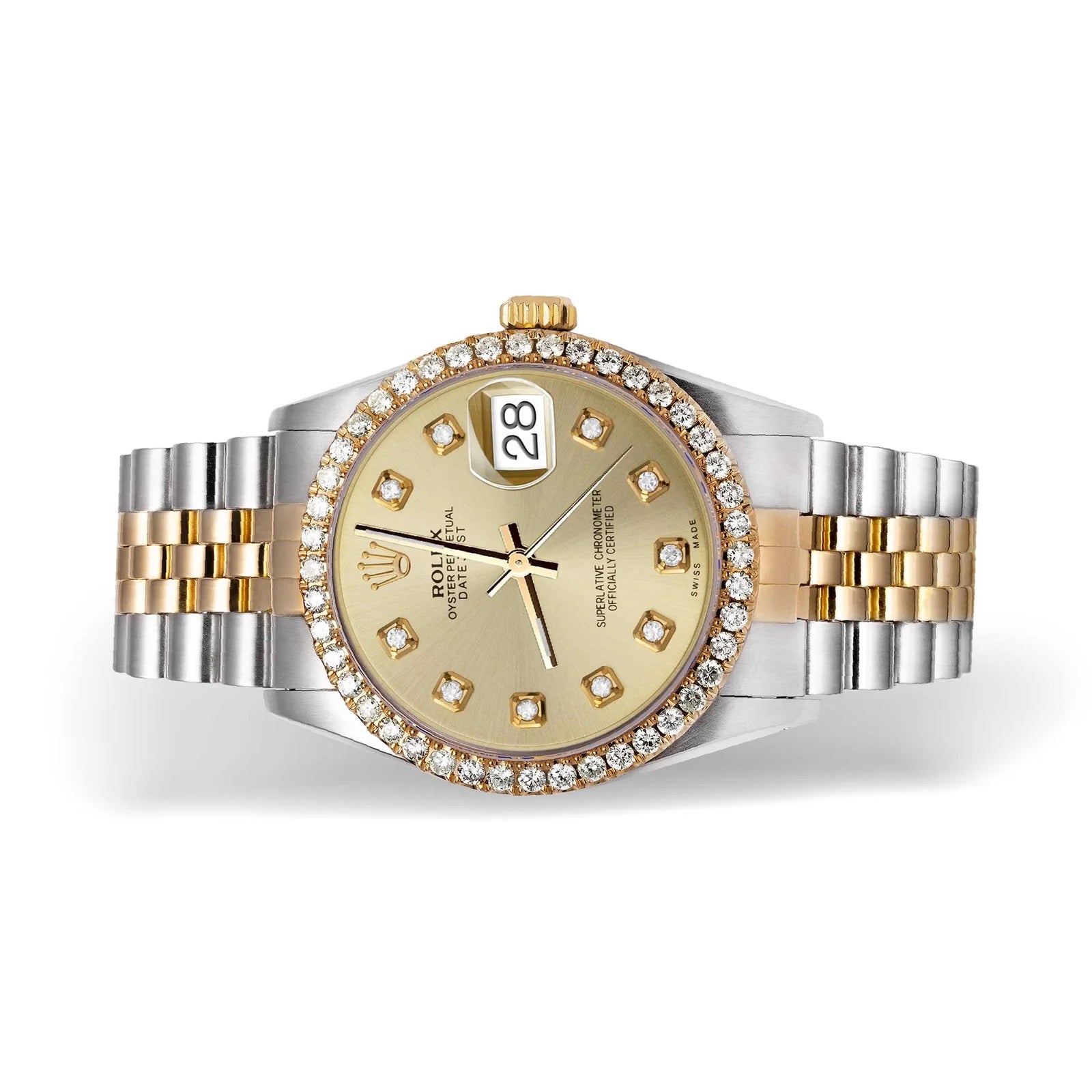 Rolex Datejust Diamond Bezel Champagne Dial